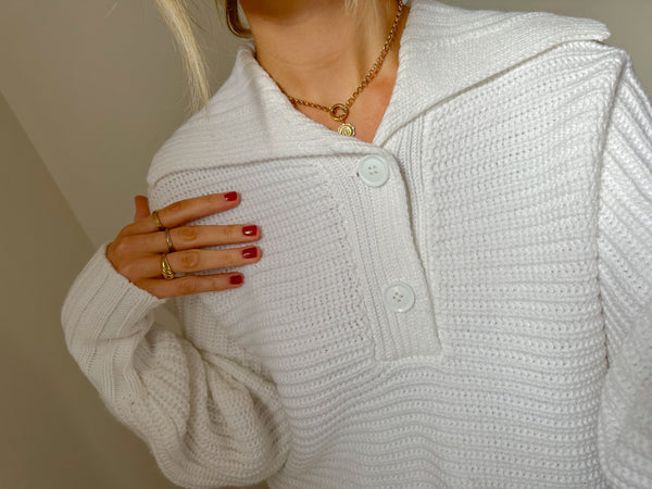 Morgan Knit White