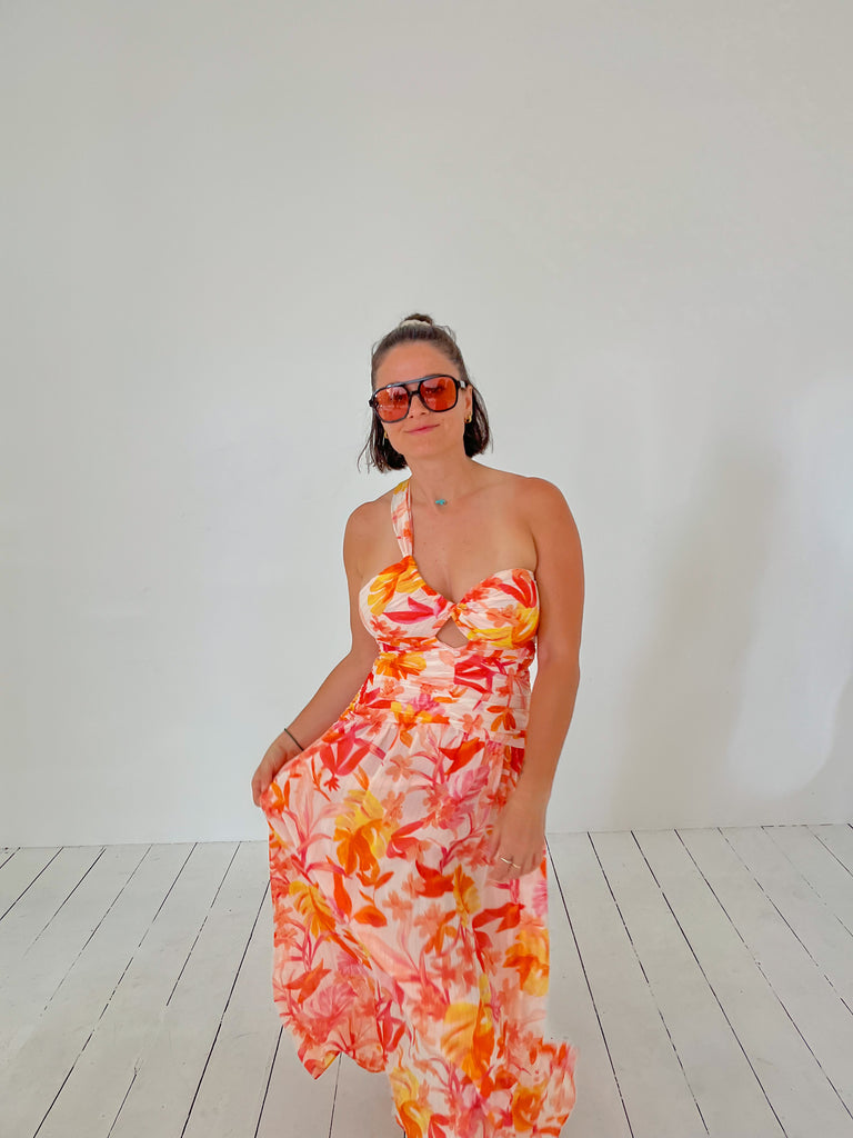 havana dress Women's Mini in Estara Combo | Brochu Walker XS Hidden side zipper closure Women's Tropical Dress | Havana