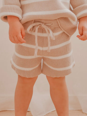 SHORTS | BISCUITS STRIPES RIBBED