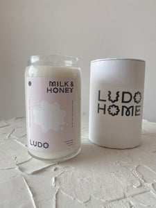 Ludo Candle Milk & Honey